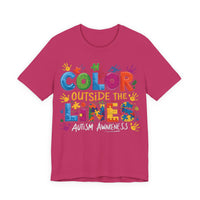 Load image into Gallery viewer, 🧩'Color Outside the Lines ' l Autism Awareness T-Shirt💙
