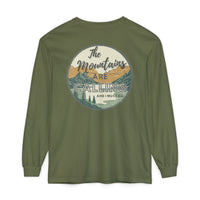 Load image into Gallery viewer, 🧗🏻‍♀️Mountains are Calling!  Long Sleeve T-Shirt - Comfort Colors
