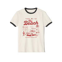 Load image into Gallery viewer, 🏖️Retro Ringer Tee – Classic Fit 100% Cotton Vintage Unisex T-Shirt by Salty Cotton Designs🏖️