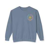 Load image into Gallery viewer, 🌴Saltwater, Seashells &amp; Sunshine — Custom Colors Lightweight Crewneck Sweatshirt by Salty Cotton Designs🌴