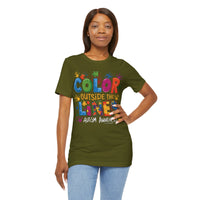 Load image into Gallery viewer, 🧩'Color Outside the Lines ' l Autism Awareness T-Shirt💙