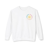 Load image into Gallery viewer, 🌴Saltwater, Seashells &amp; Sunshine — Custom Colors Lightweight Crewneck Sweatshirt by Salty Cotton Designs🌴