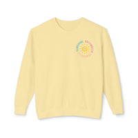 Load image into Gallery viewer, 🌴Saltwater, Seashells &amp; Sunshine — Custom Colors Lightweight Crewneck Sweatshirt by Salty Cotton Designs🌴