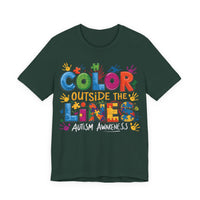 Load image into Gallery viewer, 🧩'Color Outside the Lines ' l Autism Awareness T-Shirt💙