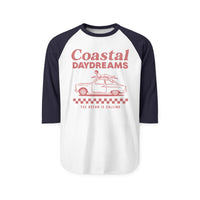 Load image into Gallery viewer, 🏖️Coastal Daydreams! Unisex Three-Quarter Sleeve Raglan Shirt for trendy BeAcH lOvErS!!! Great gift 🏖️
