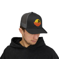 Load image into Gallery viewer, Sunset Duck Trucker Cap – Embroidered Wildlife Snapback