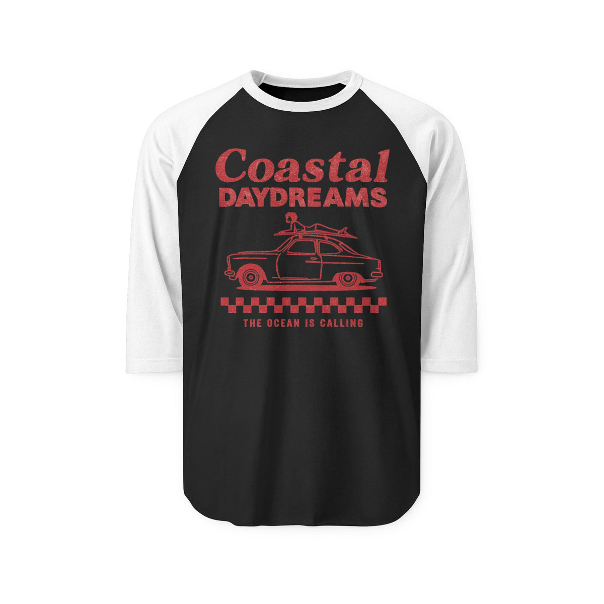 🏖️Coastal Daydreams! Unisex Three-Quarter Sleeve Raglan Shirt for trendy BeAcH lOvErS!!! Great gift 🏖️