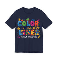 Load image into Gallery viewer, 🧩'Color Outside the Lines ' l Autism Awareness T-Shirt💙