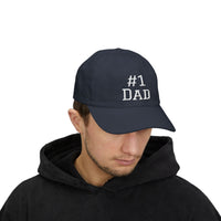 Load image into Gallery viewer, #1 Dad Hat, Father's Day Gift , Embroidered Baseball Cap, Dad Birthday Gift, New Dad Gift, Papa Hat, Gift for Father