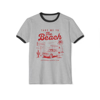 Load image into Gallery viewer, 🏖️Retro Ringer Tee – Classic Fit 100% Cotton Vintage Unisex T-Shirt by Salty Cotton Designs🏖️
