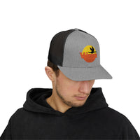 Load image into Gallery viewer, Sunset Duck Trucker Cap – Embroidered Wildlife Snapback