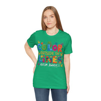 Load image into Gallery viewer, 🧩'Color Outside the Lines ' l Autism Awareness T-Shirt💙