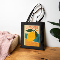 Load image into Gallery viewer, 🍋Lemon Theme Cotton Canvas Tote Bag | Eco-Friendly Market Tote♻️
