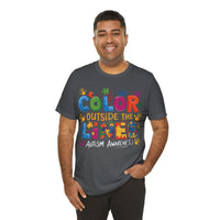 Load image into Gallery viewer, 🧩'Color Outside the Lines ' l Autism Awareness T-Shirt💙