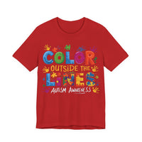Load image into Gallery viewer, 🧩'Color Outside the Lines ' l Autism Awareness T-Shirt💙