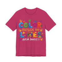 Load image into Gallery viewer, 🧩'Color Outside the Lines ' l Autism Awareness T-Shirt💙