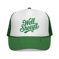 Load image into Gallery viewer, 🧢&quot;Well, Sheeyit!&quot; Funny Trucker Hat – Retro Mesh Unisex Cap 🌴
