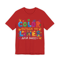 Load image into Gallery viewer, 🧩'Color Outside the Lines ' l Autism Awareness T-Shirt💙
