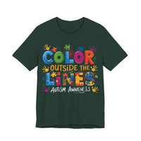 Load image into Gallery viewer, 🧩'Color Outside the Lines ' l Autism Awareness T-Shirt💙