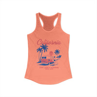 Load image into Gallery viewer, 🌊California Surfer🌊~~ Racerback Tank Top by Next Level!  Workouts, Beach day, Vacation or Mom Errands