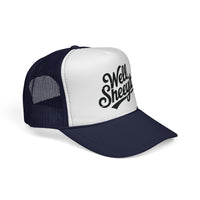 Load image into Gallery viewer, 🧢&quot;Well, Sheeyit!&quot; Funny Trucker Hat – Retro Mesh Unisex Cap 🌴
