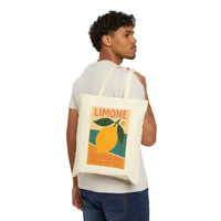 Load image into Gallery viewer, 🍋Lemon Theme Cotton Canvas Tote Bag | Eco-Friendly Market Tote♻️

