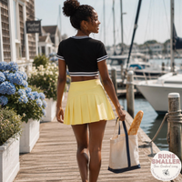 Load image into Gallery viewer, Coastal Essentials Color Block V-Neck Crop Top