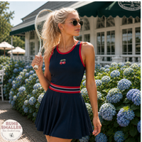 Load image into Gallery viewer, Resort Club Cherry Tennis Dress | Trendy Country Club Summer Dress
