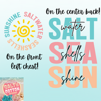 Load image into Gallery viewer, ☀️Saltwater, Seashells &amp; Sunshine Lightweight Crewneck Sweatshirt  — Comfort Colors 🐚
