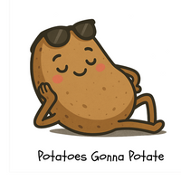 Load image into Gallery viewer, 🥔Potatoes Gonna Potate! FUNNY Unisex Relaxed T-Shirt- Comfort Colors🥔
