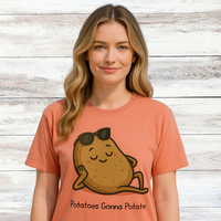 Load image into Gallery viewer, 🥔Potatoes Gonna Potate! FUNNY Unisex Relaxed T-Shirt- Comfort Colors🥔
