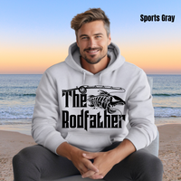 Load image into Gallery viewer, 🎣"The Rodfather" Fishing Hoodie - THE Perfect GIFT for your favorite Fishermen, Salty Cotton Designs🎣