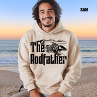 Load image into Gallery viewer, 🎣"The Rodfather" Fishing Hoodie - THE Perfect GIFT for your favorite Fishermen, Salty Cotton Designs🎣