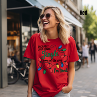 Load image into Gallery viewer, 🎄Tired Parent or Teacher Christmas Tee🎄 – Funny Holiday Shirt – Bella Canvas 3001