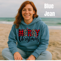 Load image into Gallery viewer, Merry Christmas Hoodie – Vintage Wash Holiday Sweatshirt – Comfort Colors 1467 – Salty Cotton