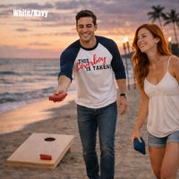 Load image into Gallery viewer, "This Loverboy Is Taken" Romantic Baseball Tee- Perfect Valentine's Gift