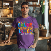 Load image into Gallery viewer, 🧩'Color Outside the Lines ' l Autism Awareness T-Shirt💙