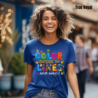 Load image into Gallery viewer, 🧩'Color Outside the Lines ' l Autism Awareness T-Shirt💙