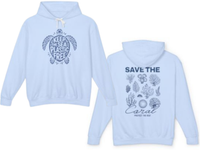 Load image into Gallery viewer, 🌊Ocean Conservation Hooded Sweatshirt by Comfort Colors 1467 Unisex | Keep Sea Plastic Free🐢 | Save the Coral 🪸 | Beach Lover Gift