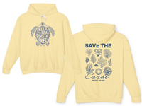 Load image into Gallery viewer, 🌊Ocean Conservation Hooded Sweatshirt by Comfort Colors 1467 Unisex | Keep Sea Plastic Free🐢 | Save the Coral 🪸 | Beach Lover Gift