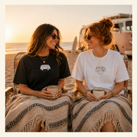 Load image into Gallery viewer, Boundless Coastal Van Tee, Marco Island Coordinates Shirt, Minimalist Surf Boxy Top