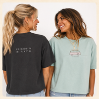 Load image into Gallery viewer, Boundless Coastal Van Tee, Marco Island Coordinates Shirt, Minimalist Surf Boxy Top