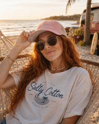 Load image into Gallery viewer, Women's Washed Mesh-Back Floral Empowerment Cap, "bloom anyway"🌺