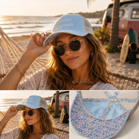 Load image into Gallery viewer, Women's Washed Mesh-Back Floral Empowerment Cap, "bloom anyway"🌺