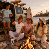 Load image into Gallery viewer, Stay Salty Surf Girl T-shirt | Saltwater Heals Beach Graphic Tee