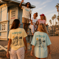 Load image into Gallery viewer, Stay Salty Surf Girl T-shirt | Saltwater Heals Beach Graphic Tee