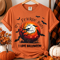 Load image into Gallery viewer, Frickin’ Bats Halloween T-Shirt – Funny Halloween Graphic Tee, Comfort Colors Unisex Shirt