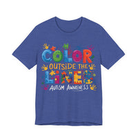 Load image into Gallery viewer, 🧩'Color Outside the Lines ' l Autism Awareness T-Shirt💙