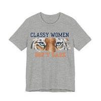 Load image into Gallery viewer, 🧡💙Classy Women Don&#39;t Bark Tee -  College Football Statement Tee, Auburn vs Georgia!
