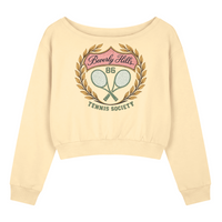 Load image into Gallery viewer, Beverly Hills Tennis Society Off Shoulder Sweatshirt